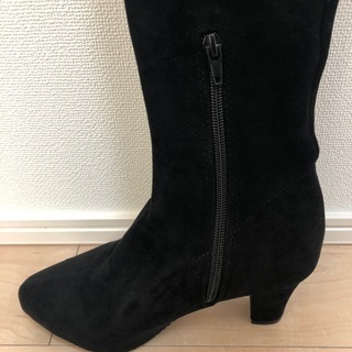 【美品】ニーハイブーツ　スエード　黒  RANDAの画像