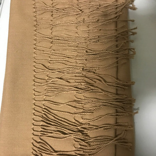 ストール　キャメル　難あり