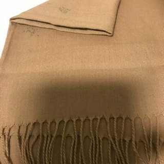 ストール　キャメル　難ありの画像