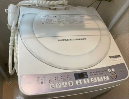 【引取り限定】SHARP製　7kg 洗濯機　ES T710 2018製