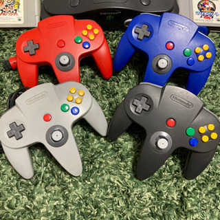 H N64 本体　コントローラ４個　動作確認済み　ニンテンドー64の画像