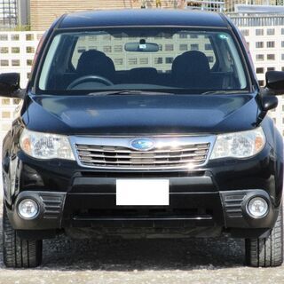 【車検2年満タン渡し】フォレスター（総額：62万円）【人気色：ブラックパール】H20年式・走行7.4万キロ・クルーズコントロール・VDC・シートヒーター・パワーシート・TV＆DVD視聴・スマートキー・プッシュスタート・ステアリングスイッチ・ナビ・ETC完備！※数台出品中！の画像