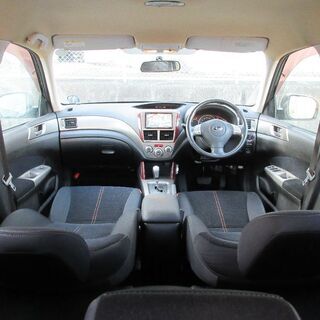 【車検2年満タン渡し】フォレスター（総額：62万円）【人気色：ブラックパール】H20年式・走行7.4万キロ・クルーズコントロール・VDC・シートヒーター・パワーシート・TV＆DVD視聴・スマートキー・プッシュスタート・ステアリングスイッチ・ナビ・ETC完備！※数台出品中！の画像