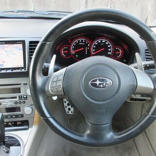 【車検2年満タン渡し】レガシィツーリングワゴン（総額：46万円）【走行4.0万キロと低走行！】人気色：ブラックパール・「後期型」・1オーナー車・TV視聴・ナビ・ETC・ステアリングスイッチ・パドルシフト・バックカメラ完備！※数台出品中！の画像