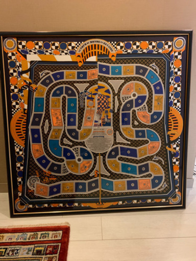 エルメス カレ90 額装