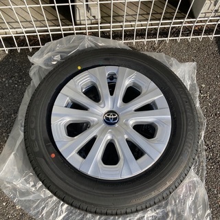 値下げ 新車外し 50系 プリウス 純正 15インチ タイヤ・ホイール4本セット(キャップ付) PCD100 5H