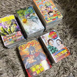 【鬼滅の刃など】"人気漫画5種セット！全24冊まとめて！"