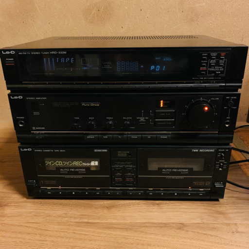 HITACH I 日立 ステレオチューナー HRD-330M カセットデッキ