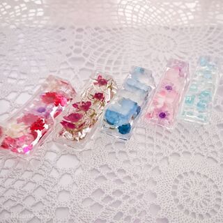 【オンライン】固まるハーバリウムで箸置き作成♪