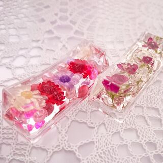 【オンライン】固まるハーバリウムで箸置き作成♪の画像