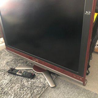 シャープ　SHARP AQUOS 32型　赤　DVD一体型故障　テレビは○の画像