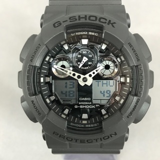 CASIO G-SHOCK ジーショック デジアナ腕時計 GA−100CF グレー&カモフラ文字盤 2020年8月購入