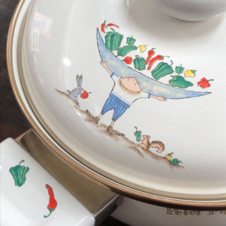 未使用品　ホーロー 鍋　インテリア　オシャレ　料理　現品限りの画像