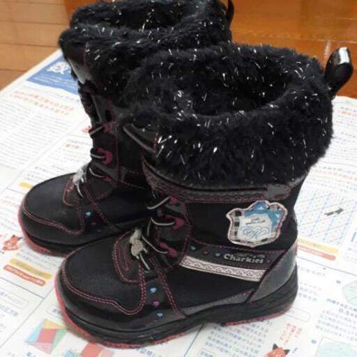 子供スノーブーツ 17cm 黒