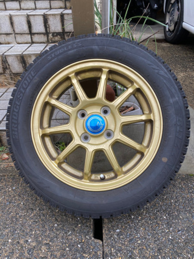 走行少ない　ホンダ Nbox用　BSスタッドレス　アルミ4本セット　中古