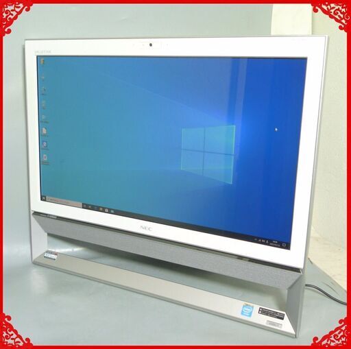 送料無料 中古良品 一体型PC 21.5型 フルHD NEC PC-VS350SSW Celeron 2957U 4GB 1TB DVDRW 無線Lan Webカメラ Bluetooth Windows10 LibreOffice