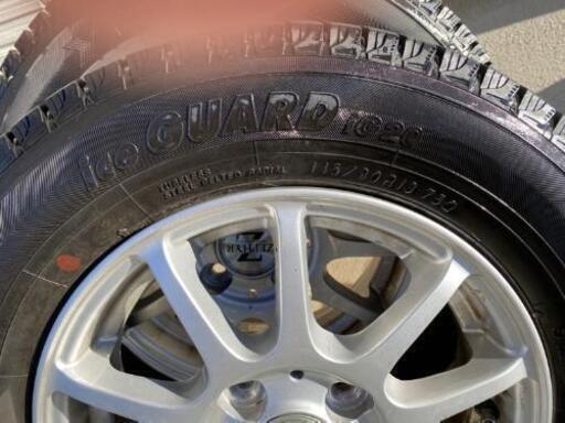 スタッドレスタイヤ➕アルミホイール4本セット　145/80R13 75Q