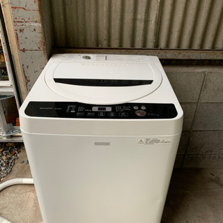 『送料無料』☆SHARP全自動電気洗濯機☆ES-G45RC-W☆2016年製
