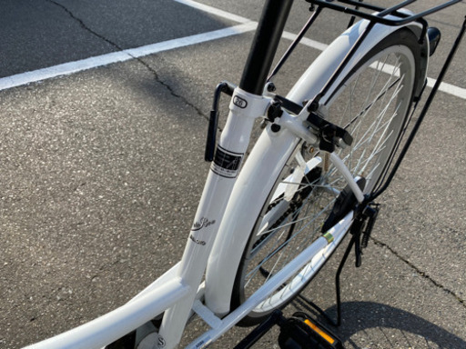 26インチ自転車　白