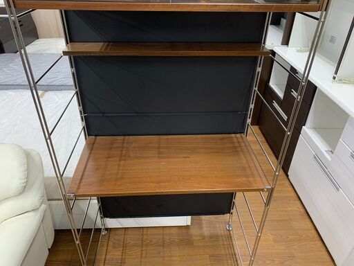 無印良品　２枚スライド扉　ステンレスユニットシェルフ　※棚板歪み有　売場展開中！！！