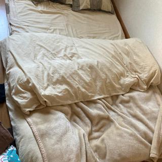 ダブルサイズ布団＆シングルサイズ毛布