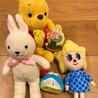 ぬいぐるみ　プーさん他4個　差し上げます
