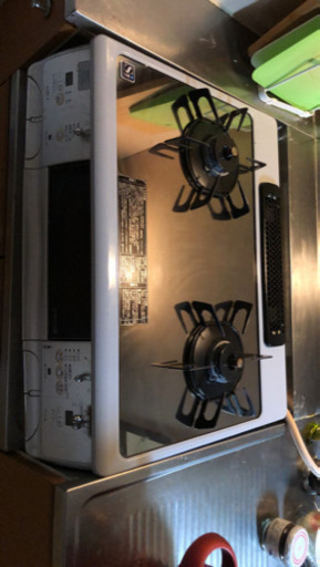 二口ガスコンロ　都市ガス対応　『受け取り人決定しました』