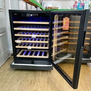 展示未使用品【 三ツ星貿易 】エクセレンス 1ドア ワインクーラー 51本収納 ワインセラー MLY-150A　⑤の画像