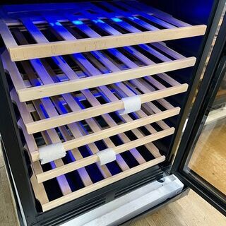 展示未使用品【 三ツ星貿易 】エクセレンス 1ドア ワインクーラー 51本収納 ワインセラー MLY-150A　⑤の画像