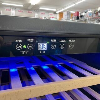 展示未使用品【 三ツ星貿易 】エクセレンス 1ドア ワインクーラー 51本収納 ワインセラー MLY-150A　⑤の画像