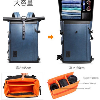 値下げ 防水 ロールトップ カメラバッグですの画像