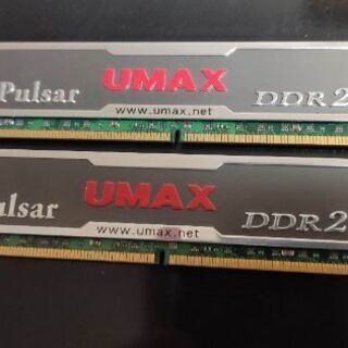 DDR2 メモリ 2GBx2 UMAX