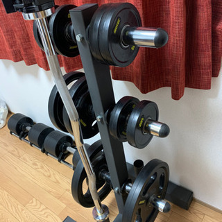 総額82840円分】オリンピックプレートラック EZバー プレート カラー