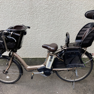 ブリジストン 電動自転車 3人乗り対応 チャイルドシートつき