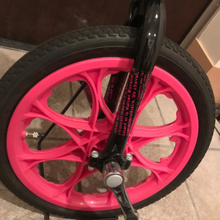 一輪車！スタンド付き。たぶん綺麗な部類。の画像