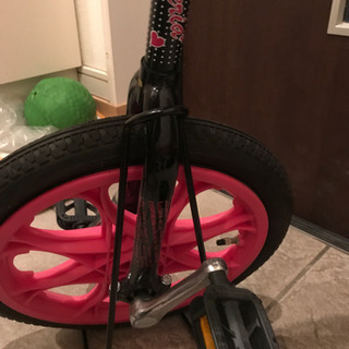 一輪車！スタンド付き。たぶん綺麗な部類。の画像