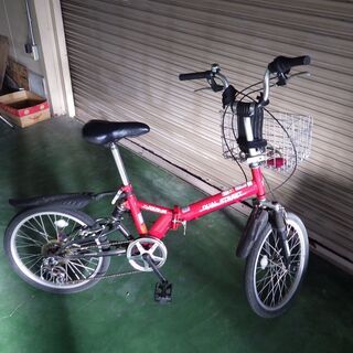 最終値下げ！　20インチ　サスペンション付き　折りたたみ自転車　...