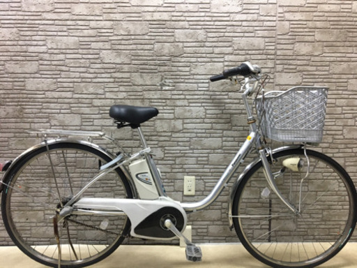 東京23区配達無料　新基準 Panasonic パナソニック ビビSS  8Ah リチウム 電動自転車☆中古☆パナ ■26インチ