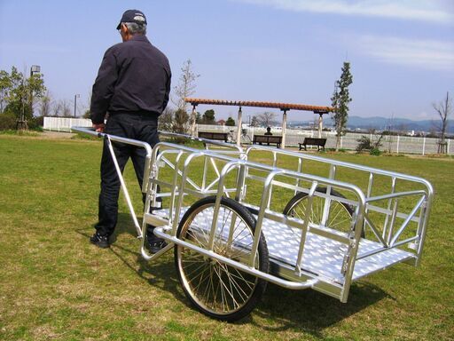 災害時要援護者用折りたたみ式アルミ製リヤカー在庫処分