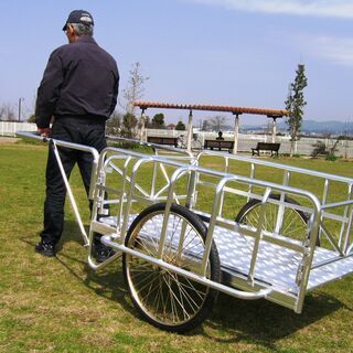 災害時要援護者用折りたたみ式アルミ製リヤカー在庫処分
