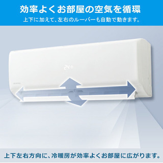 冷暖房6畳用エアコン新品工事費込の画像