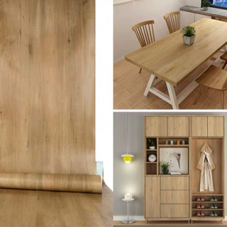 値下げしました★新品 木目調　壁紙 DIYリメイクシート 5m×80cm ウッドの画像