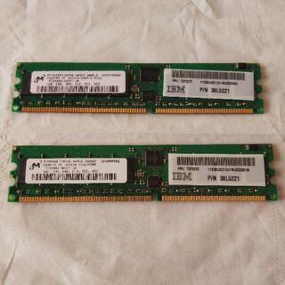 1G DDR 400MHz CL3　 ×　２枚