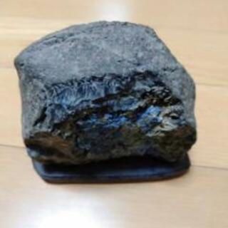 鑑賞石 　縦約15㌢　横約15㌢　深緑の画像