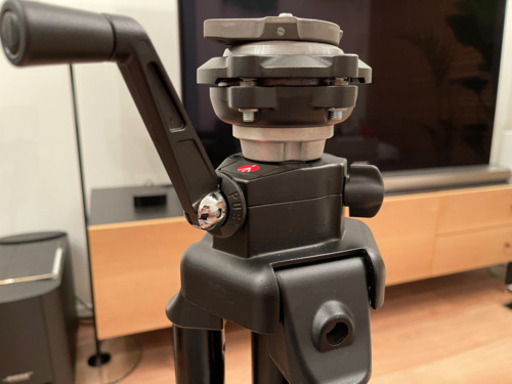 マンフロット Manfrotto 475B プロギア付き三脚  雲台　ボールカメラレベラー付き　