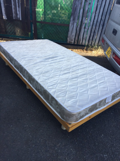 最終値下げ　良品 ニトリ シングルベッド マットレス付