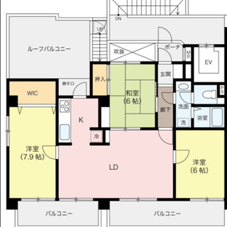 希少な最上階ワンフロア♫ルーフバルコニー付き♫駅まですぐ♫早い者勝ちですよ♫の画像