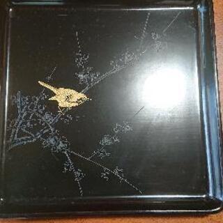 【漆器】輪島黒膳 36cm 10膳 4,000円 約100年前の品の画像