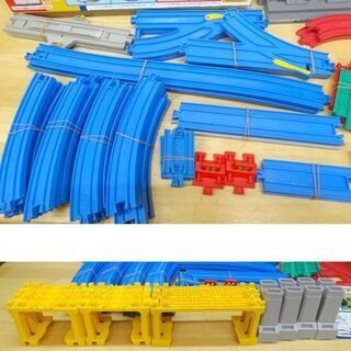 使用感少なめ・完品★プラレール かっこよく電車を走らせよう！くみかえDXレールセット スペシャルレール・レイアウトガイド付 箱有 ☆ PayPay(ペイペイ)決済可能 ☆ 札幌市 豊平区 平岸 アウトレットモノハウスの画像