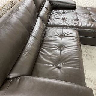 【愛品館 江戸川店】ACTAS　コーナーソファ　カウチソファ　本革　ID:156-008634-007　配送可　代引き配送可（代引きの場合は現金のみのお取り扱になります）の画像